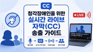 청각장애인을 위한 실시간 라이브 자막(CC) 송출 가이드